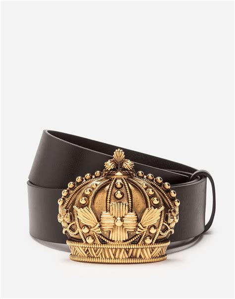 dolce gabbana crown belt|dolce and gabbana belts sale.